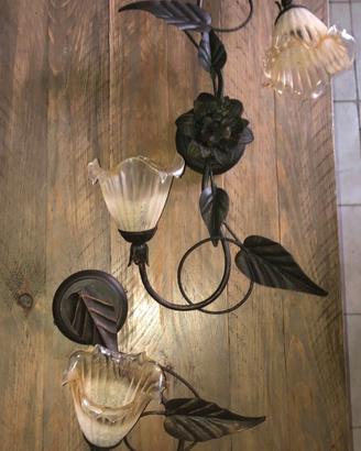 Lampadario e applique stile liberty