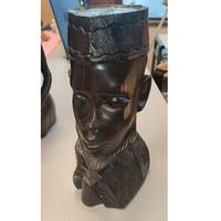 Africa arte etnica moro statua mezzo busto