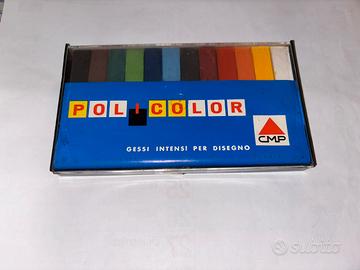 Scatola Nuova da 12 Gessi Colorati Mai Aperti”CMP”