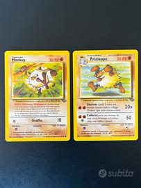 Mankey-Primeape Carte Pokemon Jungle