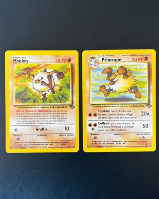 Mankey-Primeape Carte Pokemon Jungle