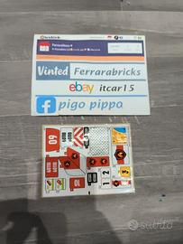 LEGO 60051 adesivi sticker treno bianco LEGO City
