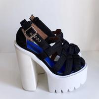 Sandali granchio gabbia neri Jeffrey Campbell