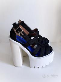 Sandali granchio gabbia neri Jeffrey Campbell