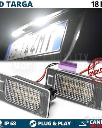 Placche Luci Targa LED per SKODA 6.500K Canbus