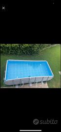 Piscina Beatway 404x201x101 h pompa a sabbia