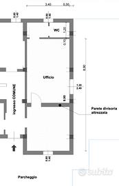 Ufficio piano terra senza spese condominiali