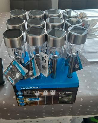 faretti da giardino, solari, GRUNDIG.
