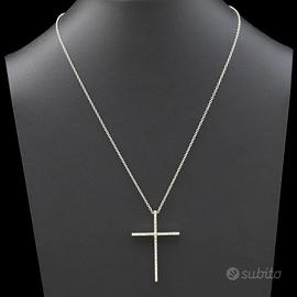 COLLANA GIORGIO VISCONTI CON CIONDOLO CROCE IN ORO
