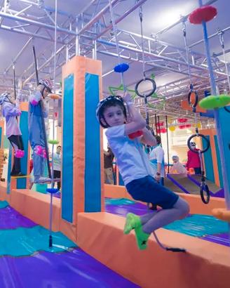 Ninja Warrior Percorso Avventura per Parchi Gioco