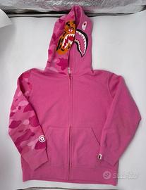 felpa Original rosa BAPE bambina con stampa mil