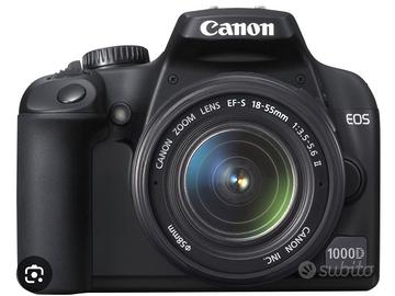 Fotocamera Canon EOS 1000D + obiettivo