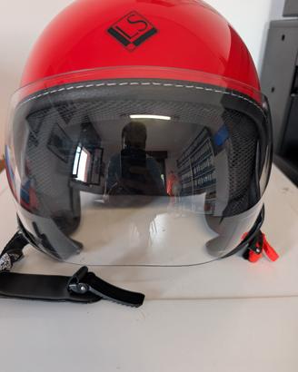 Casco jet LS Trendy Vision rosso