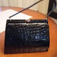 BORSA  Vintage- VERO  COCCODRILLO