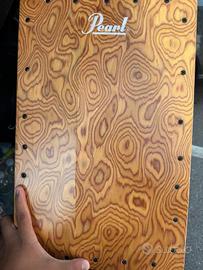Cajon Pearl crepato - percussione con custodia