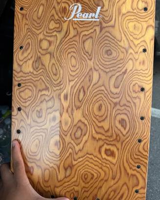 Cajon Pearl crepato - percussione con custodia