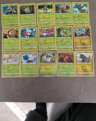 15 carte Pokemon originali 
