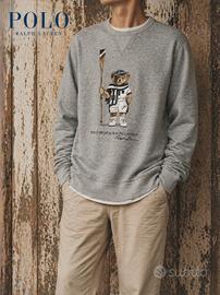 Felpa Uomo Ralph Lauren Polo Bear  Vintage