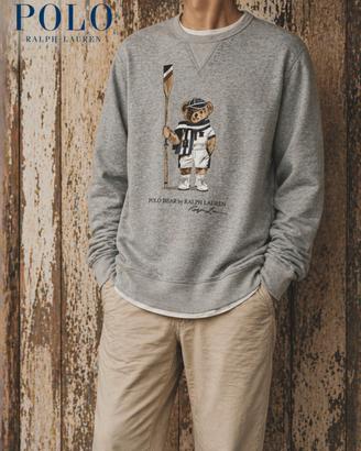 Felpa Uomo Ralph Lauren Polo Bear  Vintage