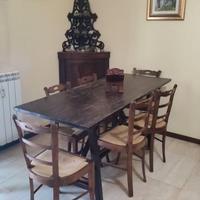 tavolo fine ottocento con 6 sedie