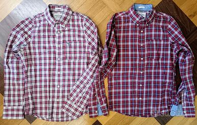 ABERCROMBIE & FITCH CAMICIA SCOZZESE QUADRI COTONE
