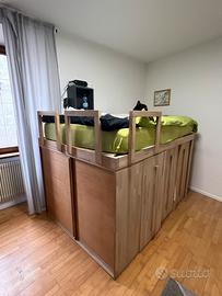 Letto armadio una piazza e mezza