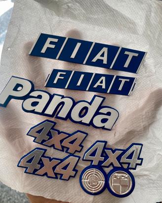 Set loghi Fiat Panda 4x4