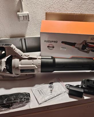 Soffiatore a Batteria KUZUPRO 21V, 2 Batterie 4Ah