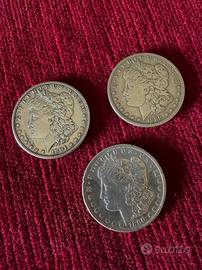 DOLLARI(3) ARG.900" MORGAN"1889/1890/1891