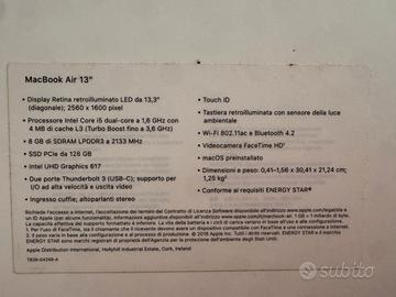 MacBook Air 13,3" Apple