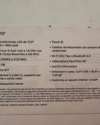 MacBook Air 13,3" Apple