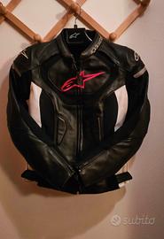 Giacca moto donna pelle Alpinestars STELLA JAWS V3