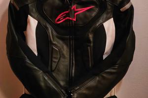 Giacca moto donna pelle Alpinestars STELLA JAWS V3