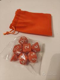 Set dadi arancioni