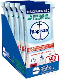 Napisan Salviette Disinfettanti 5 pacchi da 80pz