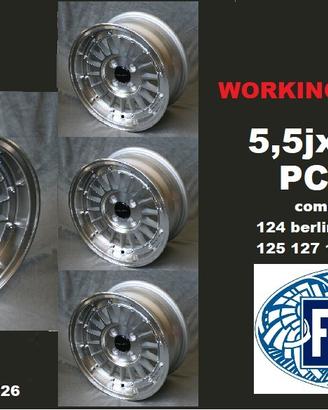 Cerchi lega scomponibili 13 fiat 127 128 uno x1/9