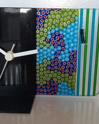 orologio in vetro di Murano 