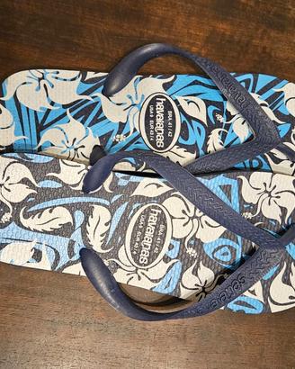 Havaianas 43/44 Nuove Blu/Bianche Hawaiiane