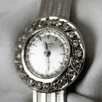 Orologio da donna in oro bianco e diamanti