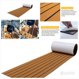 Finto teak impermeabile antiscivolo