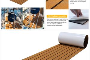 Finto teak impermeabile antiscivolo