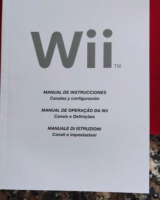 WII Manuale istruzioni canali e impostazioni