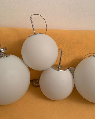Lampadari a sfera bianchi