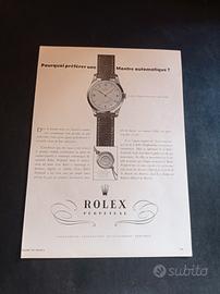 PUBBLICITÀ VINTAGE  "ROLEX  PRE - EXPLORER" (1950)