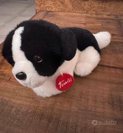 Peluche Trudi originale - Cagnolino Bianco e Nero