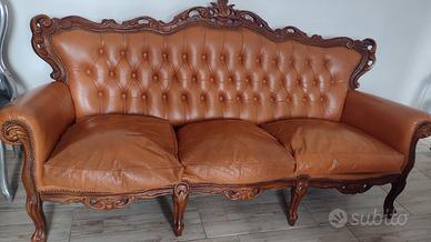 Divano in pelle vintage 