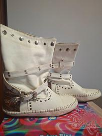 Stivale texano donna bianco