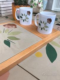 Vassoio in legno / Gres Porcel– Pezzo unico  V-05