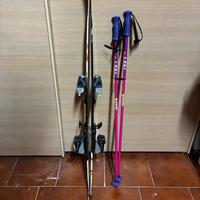 Sci Rossigno bambino 120 cm + bacchetti