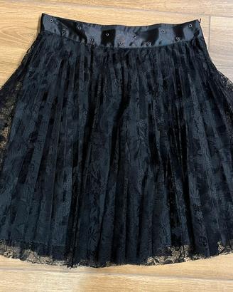 Gonna in pizzo nera Benetton da donna nuova
